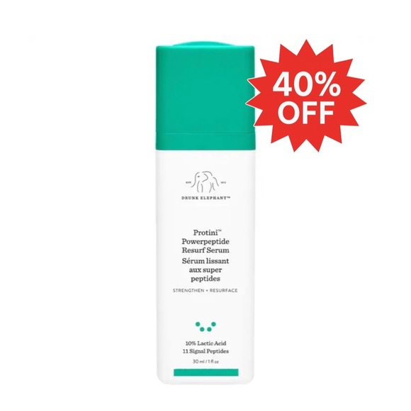 🆕 DRUNK ELEPHANT Protini™ Powerpeptide Resurfacing Serum with Lactic Acid NIB - Picture 7 of 7